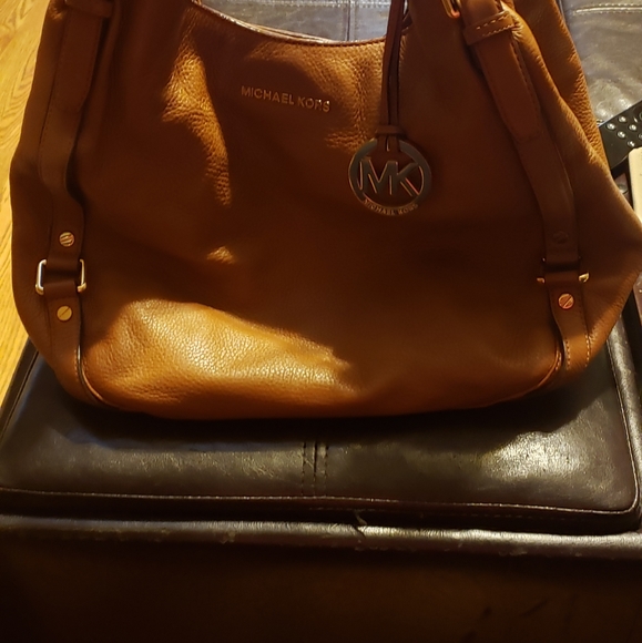 MK Brown Leather Bag - Picture 10 of 11